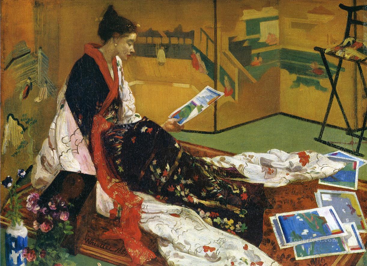 Caprice in Purple and Gold The Golden Screen James Abbott McNeill Whistler Oil Paintings